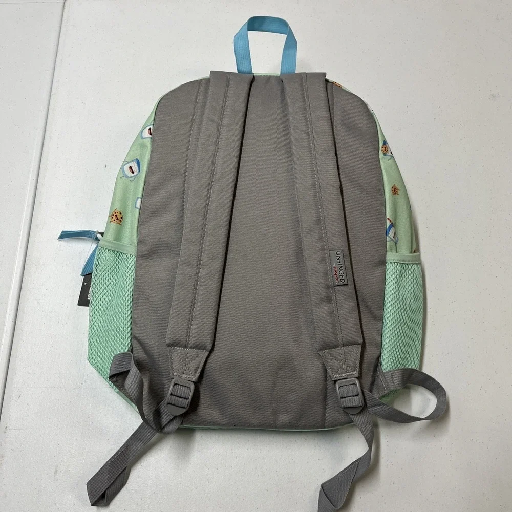 Jansport Unhinged Backpack Green‎ Cookies & Milk Tasker M/L Adjustable School